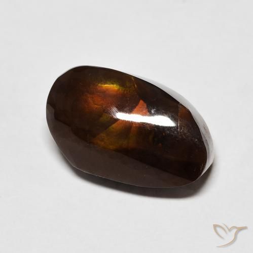 Agate de feu Multicolore naturelle Fantaisie, 6.99 ct, Opaque