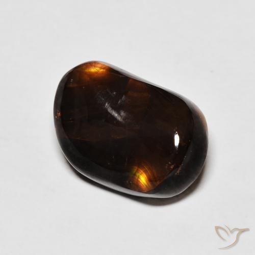 Agate de feu Multicolore naturelle Fantaisie, 7.08 ct, Opaque