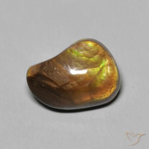 3.74ct Naturel Multicolore Agate de feu, Fantaisie, Opaque