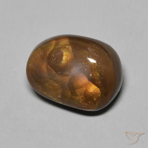 Agate de feu Multicolore naturelle Fantaisie, 4.96 ct, Opaque