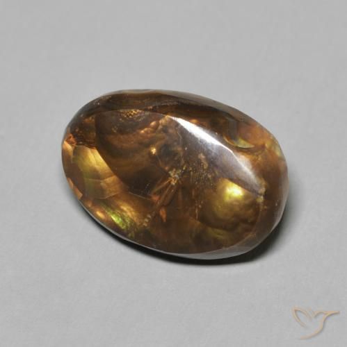 Agate de feu Multicolore naturelle ovale, 5.05 ct, Opaque