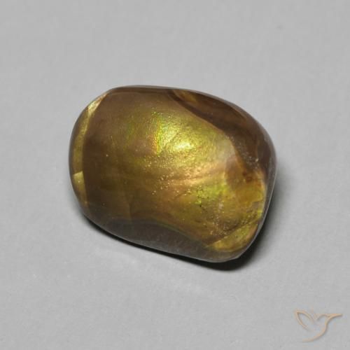 Agate de feu Multicolore naturelle Fantaisie, 2.41 ct, Opaque