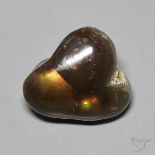 6.71ct Naturel Multicolore Agate de feu, Fantaisie, Opaque