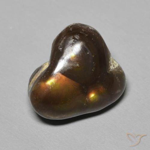 Agate de feu Multicolore naturelle Fantaisie, 6.71 ct, Opaque