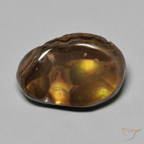 6.63ct Naturel Multicolore Agate de feu, Fantaisie, Opaque