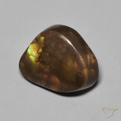 Agate de feu Multicolore naturelle Fantaisie, 4.48 ct, Opaque