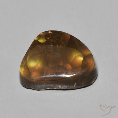 Agate de feu Multicolore naturelle Fantaisie, 4.48 ct, Opaque