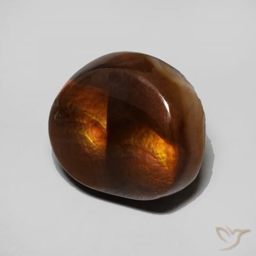 Agate de feu Multicolore naturelle Fantaisie, 6.28 ct, Opaque
