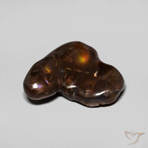 Agate de feu Multicolore naturelle Fantaisie, 5.35 ct, Opaque