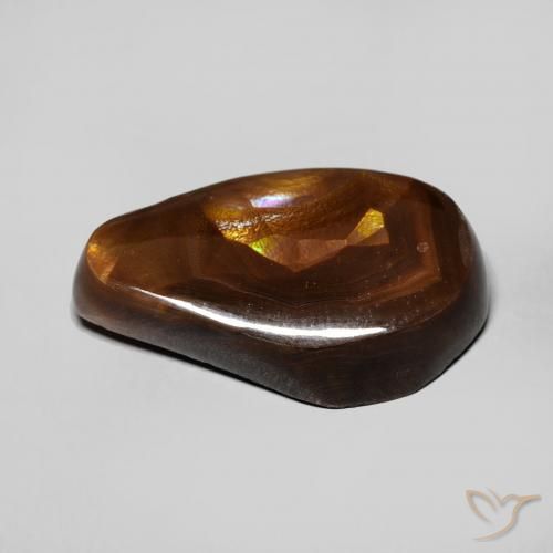 Agate de feu Multicolore naturelle Fantaisie, 8.05 ct, Opaque