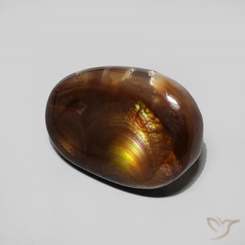 Agate de feu Multicolore naturelle Fantaisie, 4.57 ct, Opaque