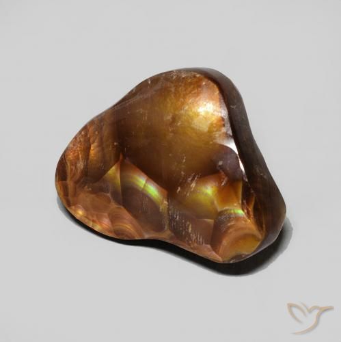 Agate de feu Multicolore naturelle Fantaisie, 4.62 ct, Opaque