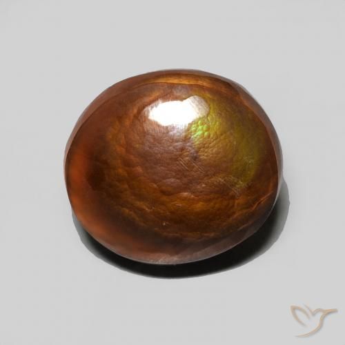 5.06ct Naturel Multicolore Agate de feu, ovale, Opaque