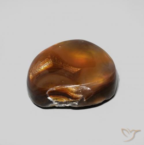 Agate de feu Multicolore naturelle Fantaisie, 5.28 ct, Opaque