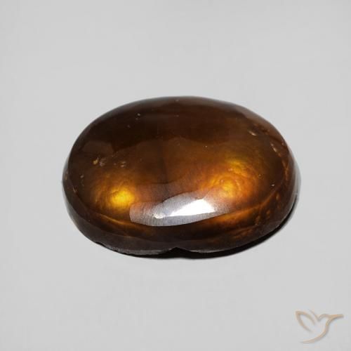 Agate de feu Multicolore naturelle ovale, 4.60 ct, Opaque