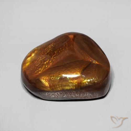 Agate de feu Multicolore naturelle Fantaisie, 6.34 ct, Opaque