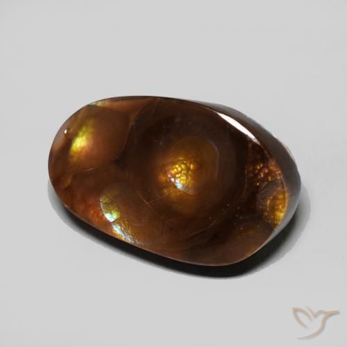 Agate de feu Multicolore naturelle Fantaisie, 6.54 ct, Opaque
