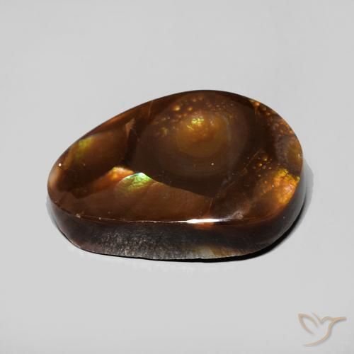 Agate de feu Multicolore naturelle Fantaisie, 6.54 ct, Opaque