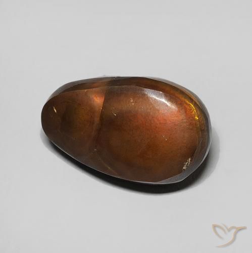 Agate de feu Multicolore naturelle Fantaisie, 4.60 ct, Opaque