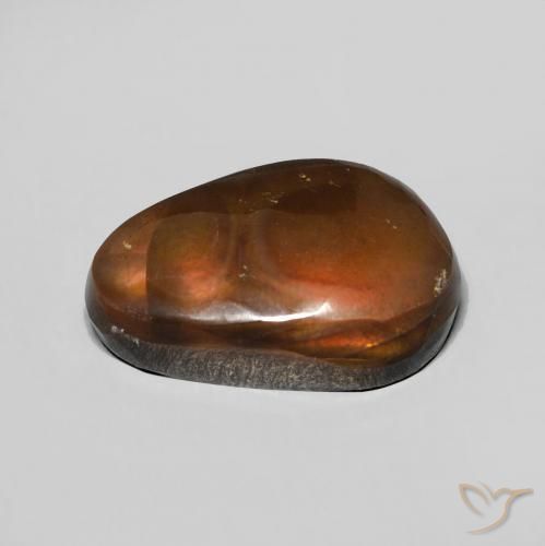 Agate de feu Multicolore naturelle Fantaisie, 4.60 ct, Opaque