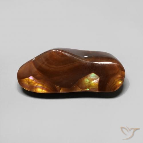 8.06ct Naturel Multicolore Agate de feu, Fantaisie, Opaque