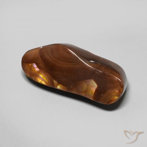 Agate de feu Multicolore naturelle Fantaisie, 8.06 ct, Opaque