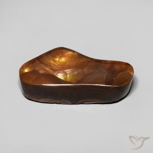 Agate de feu Multicolore naturelle Fantaisie, 8.06 ct, Opaque