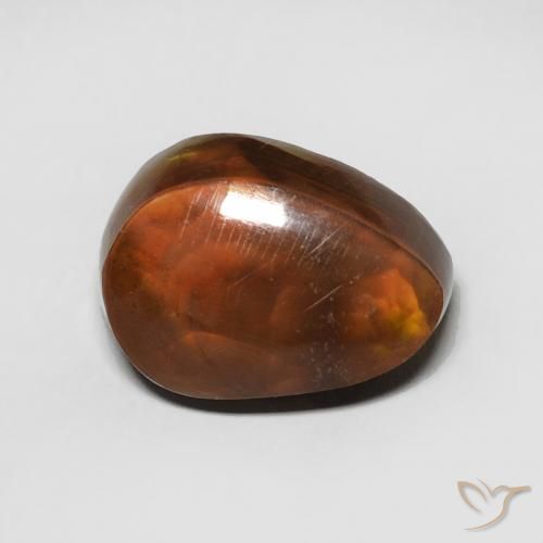 4.32ct Naturel Multicolore Agate de feu, Fantaisie, Opaque