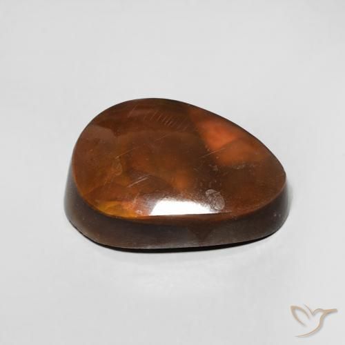 Agate de feu Multicolore naturelle Fantaisie, 4.32 ct, Opaque