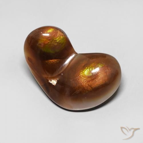 Agate de feu Multicolore naturelle Fantaisie, 6.52 ct, Opaque