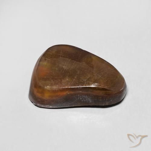 Agate de feu Multicolore naturelle Fantaisie, 4.62 ct, Opaque