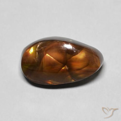 4.45ct Naturel Multicolore Agate de feu, Fantaisie, Opaque