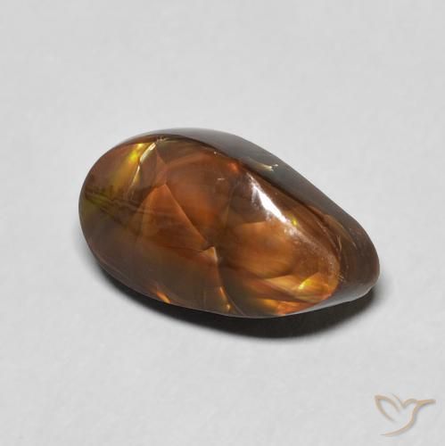 Agate de feu Multicolore naturelle Fantaisie, 4.45 ct, Opaque