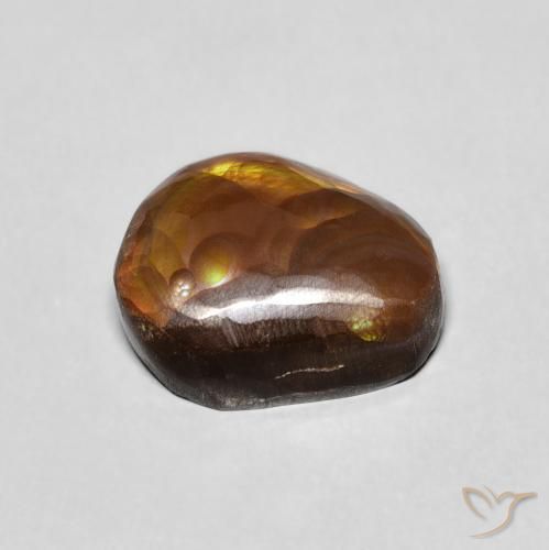 Agate de feu Multicolore naturelle Fantaisie, 4.91 ct, Opaque