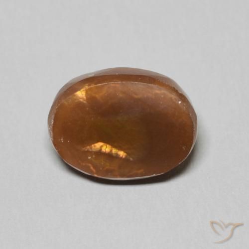 2.59ct Naturel Multicolore Agate de feu, ovale, Opaque