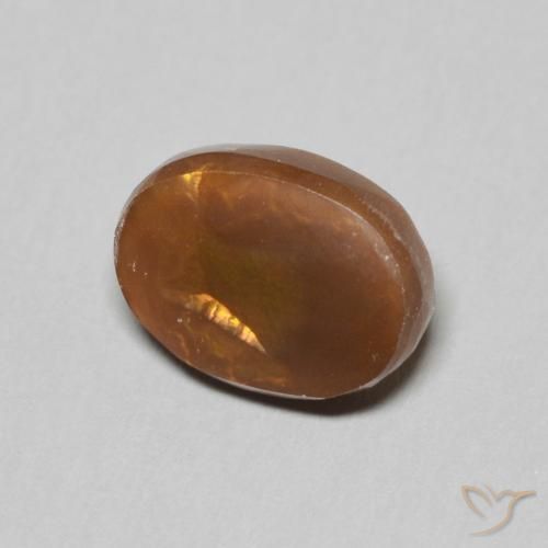 Agate de feu Multicolore naturelle ovale, 2.59 ct, Opaque