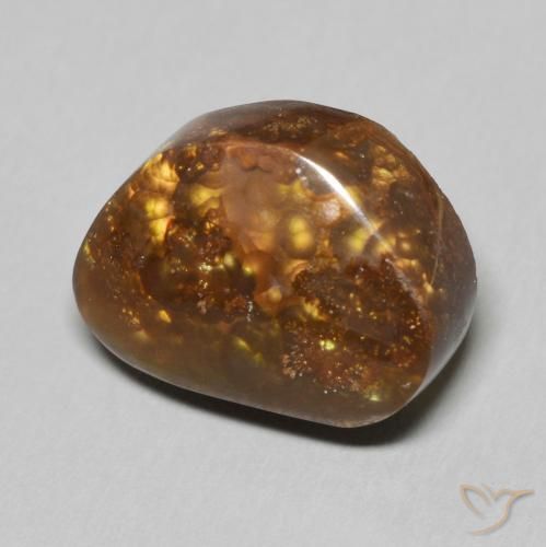 Agate de feu Multicolore naturelle Fantaisie, 8.46 ct, Opaque