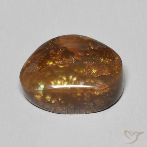 Agate de feu Multicolore naturelle Fantaisie, 8.46 ct, Opaque