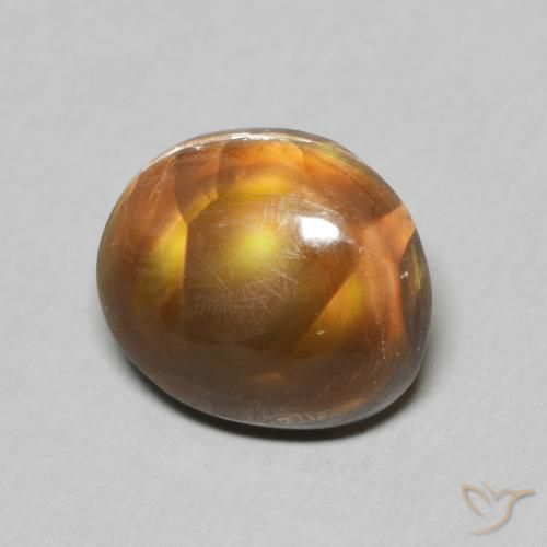 Agate de feu Multicolore naturelle Fantaisie, 4.08 ct, Opaque