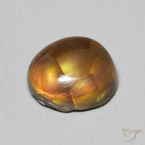 Agate de feu Multicolore naturelle Fantaisie, 4.08 ct, Opaque