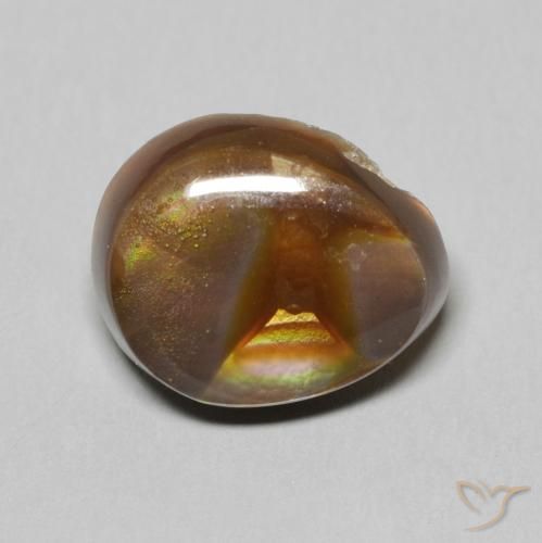6.13ct Naturel Multicolore Agate de feu, Fantaisie, Opaque
