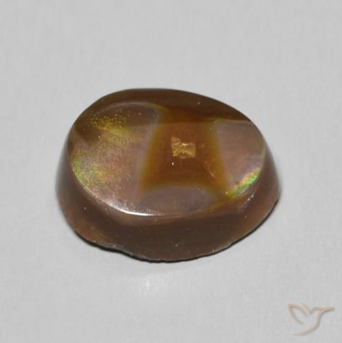 Agate de feu Multicolore naturelle Fantaisie, 6.13 ct, Opaque
