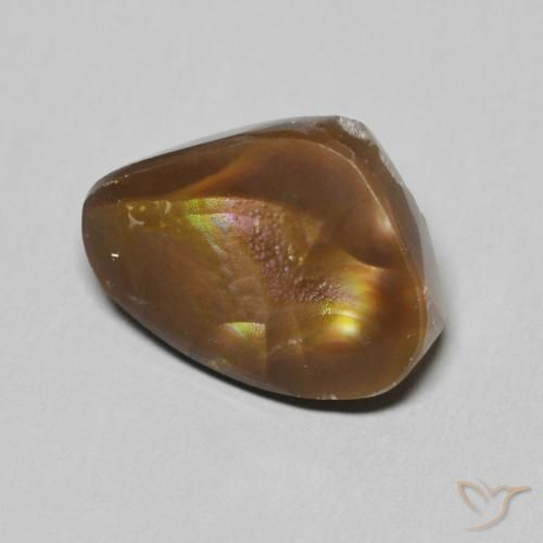 Agate de feu Multicolore naturelle Fantaisie, 6.05 ct, Opaque