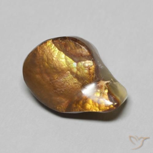 Agate de feu Multicolore naturelle Fantaisie, 6.47 ct, Opaque