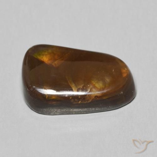 Agate de feu Multicolore naturelle Fantaisie, 6.74 ct, Opaque