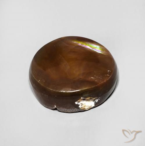 Agate de feu Multicolore naturelle ovale, 5.73 ct, Opaque
