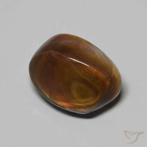 Agate de feu Multicolore naturelle Fantaisie, 4.80 ct, Opaque