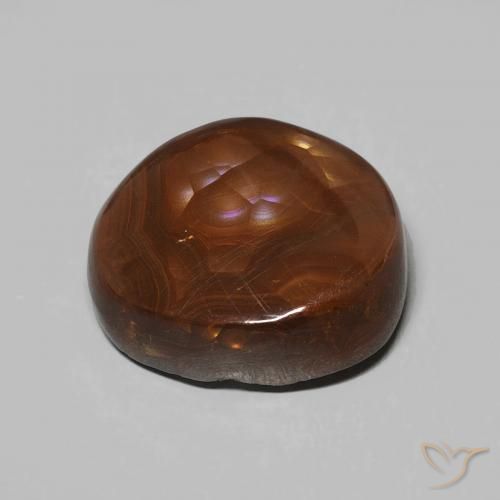 Agate de feu Multicolore naturelle Fantaisie, 7.26 ct, Opaque