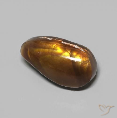 Agate de feu Multicolore naturelle Fantaisie, 4.55 ct, Opaque