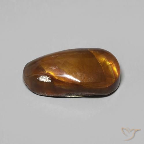 Agate de feu Multicolore naturelle Fantaisie, 4.55 ct, Opaque